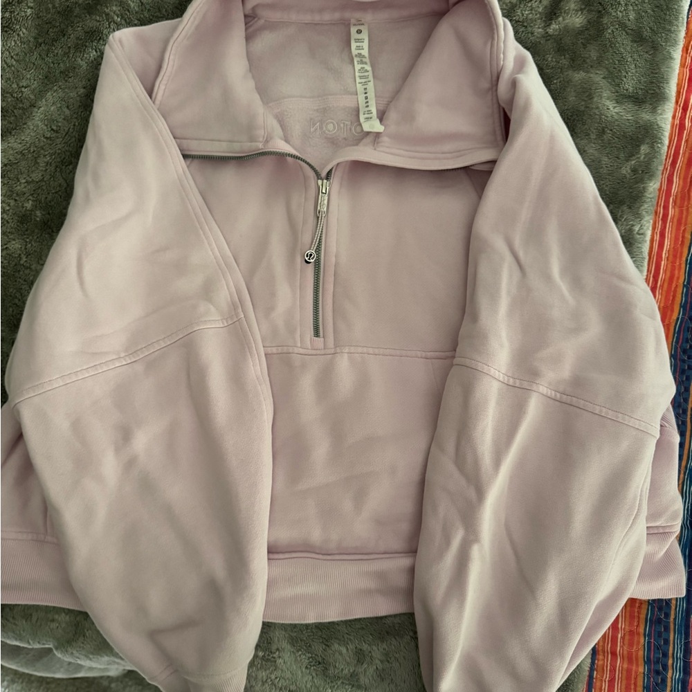 Pink Quarter-Zip Pullover